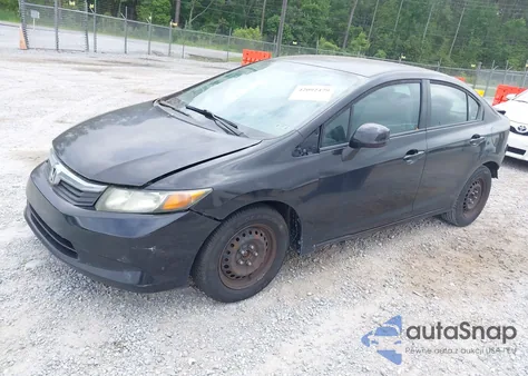 2012 Honda Civic Lx из США, поврежденный, VIN 2HGFB2F55CH521509